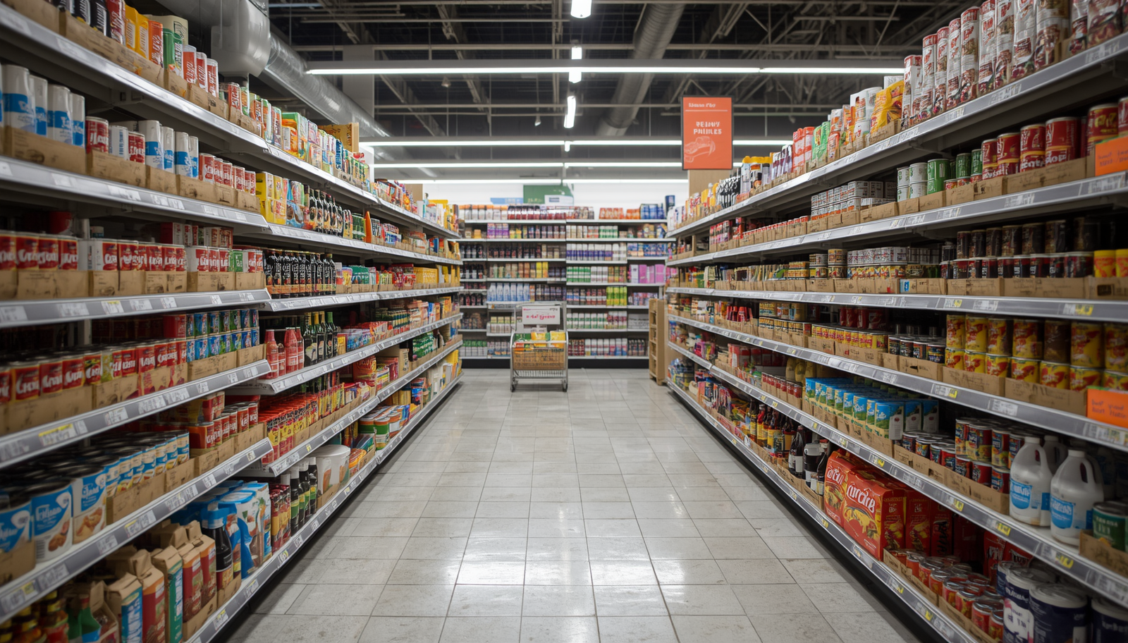 Fresh vegetables display